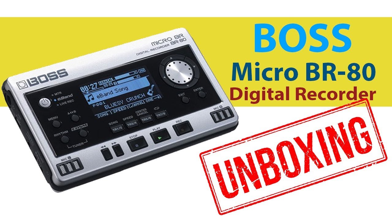 UNBOXING - BOSS Micro BR Digital Recorder BR-80 Japan Version