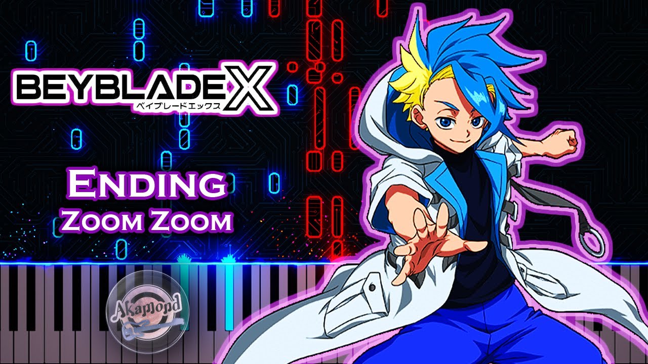 Beyblade X ED Zoom Zoom Piano Cover and Tutorial - YouTube