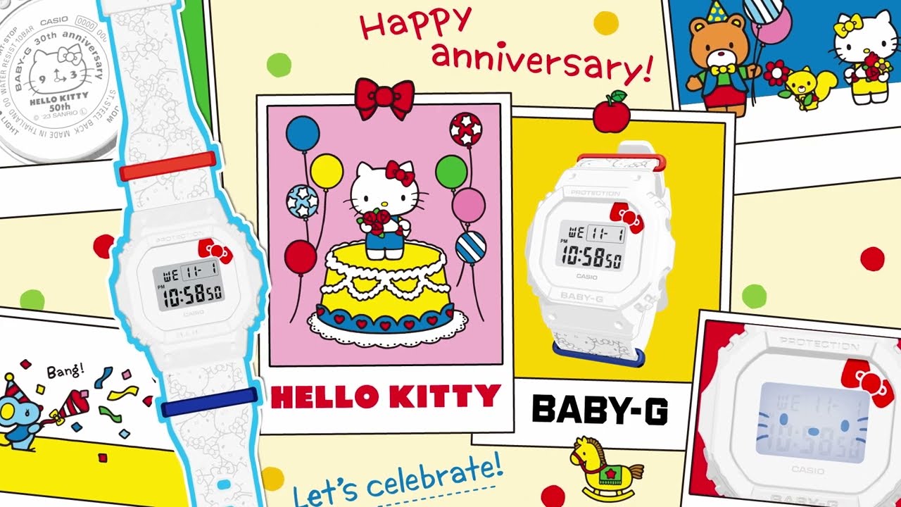 HELLO KITTY collaboration model BABY-G | CASIO - YouTube