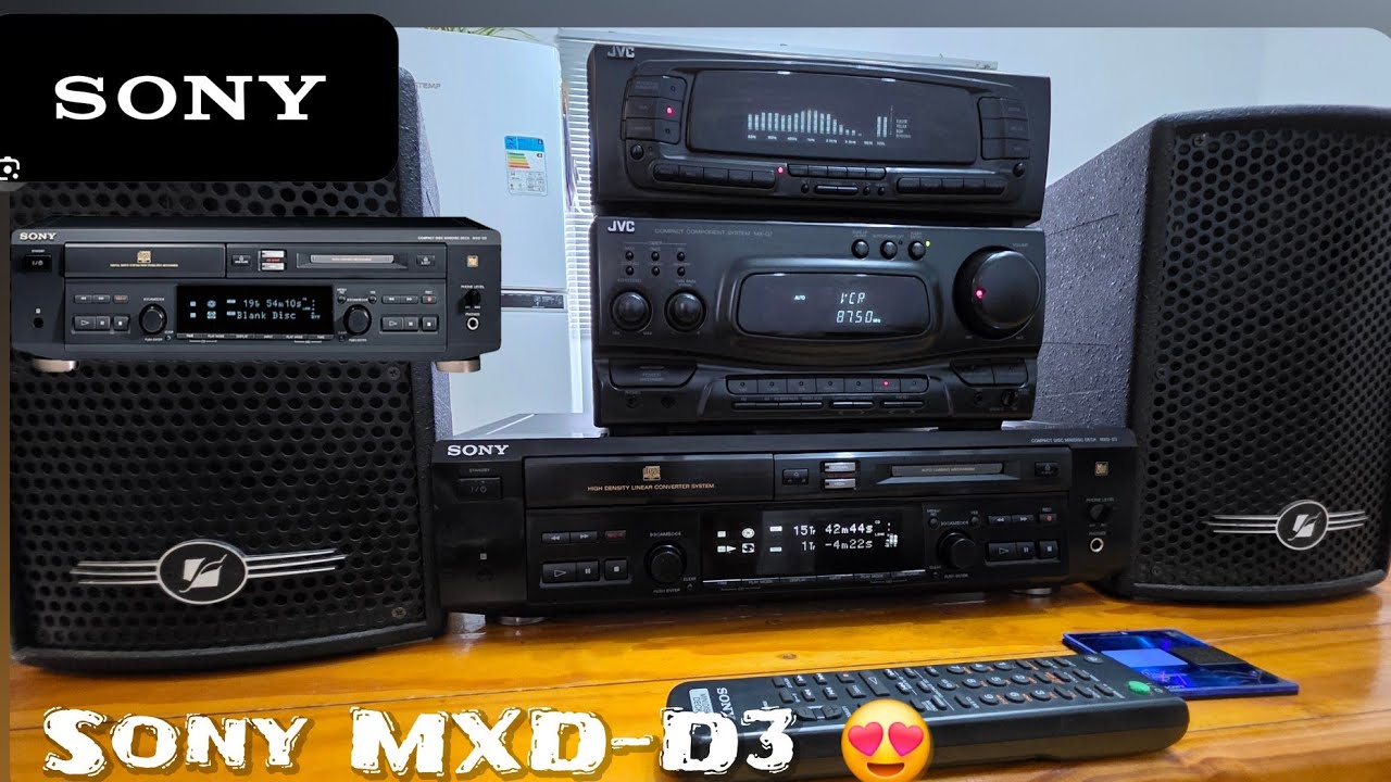 RARO SONY MXD-D3 JAPAN CD PLAYER E MINIDISC DECK. - YouTube