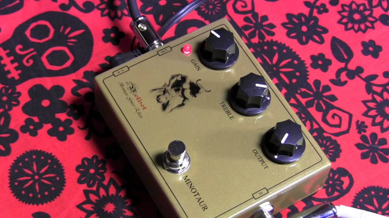 Velvet MINOTAUR overdrive guitar effects pedal demo - YouTube