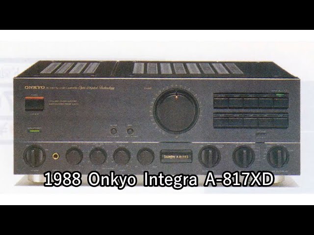 1988 Onkyo Integra A-817XD - YouTube