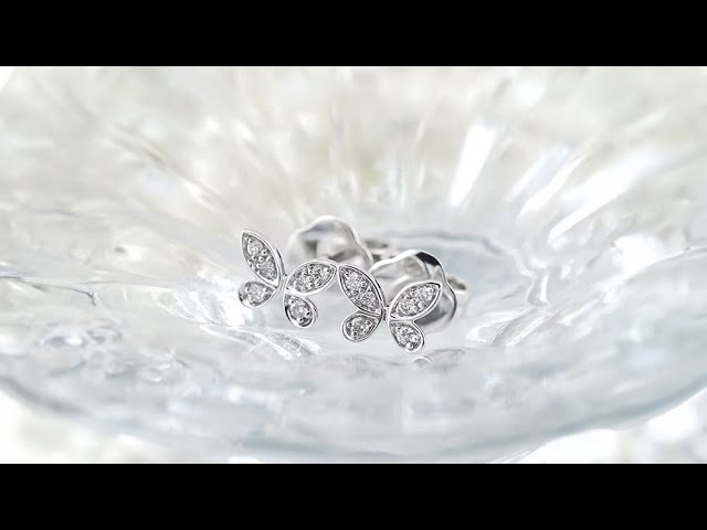 GRAFF パヴェ バタフライ ダイヤモンド プティ スタッド イヤリング