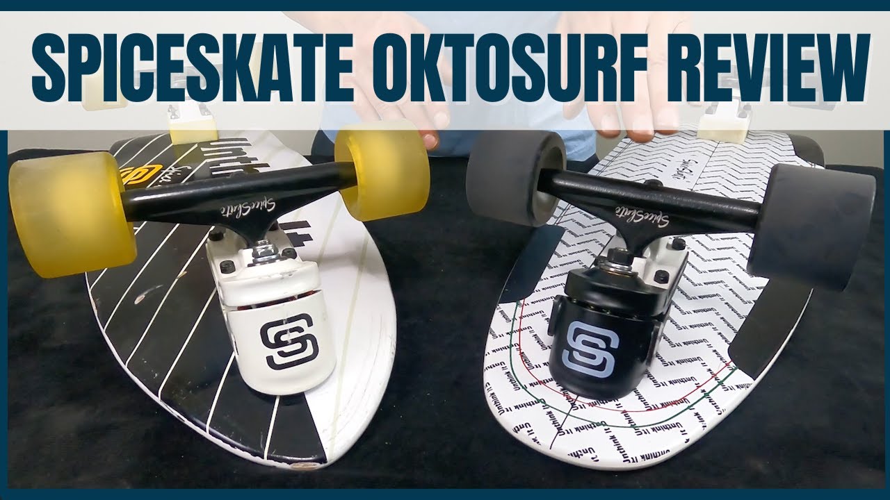 SpiceSkate OKTOSURF Surfskate Truck Review - YouTube