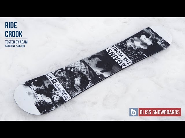 Ride Crook 2016 Snowboard Review By Adam At Bliss Snowboards - YouTube