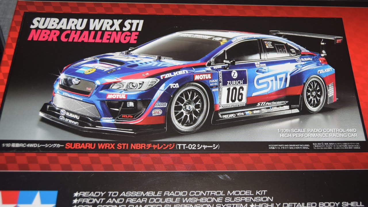 Tamiya TT-02 Subaru WRX STI NBR Challenge Unboxing - YouTube