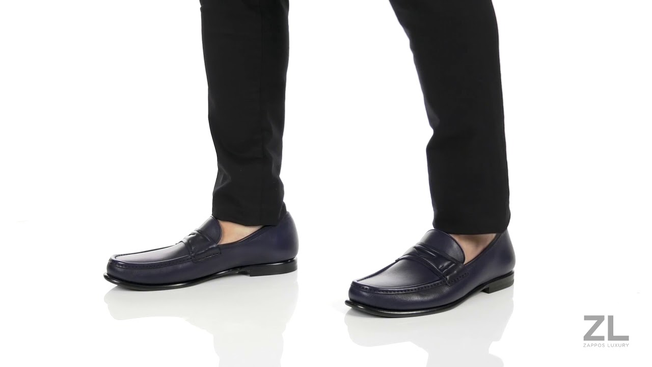 Salvatore Ferragamo Connor Penny Loafer SKU: 8981920 - YouTube
