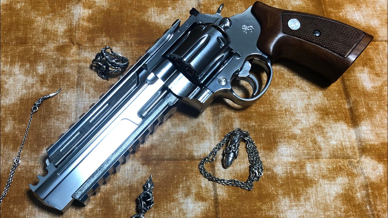 ゴツい！アンリミテッドリボルバー(ガスリボルバーエアガン) - YouTube