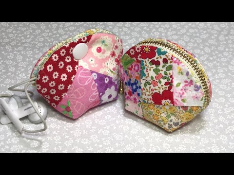 シルエットが可愛い💕はまぐりみたいなシェルポーチ( ´▽｀) The