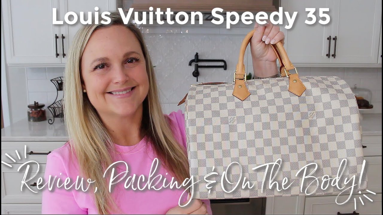 LOUIS VUITTON | Speedy 35 Review, Packing & On-The-Body | GatorMOM