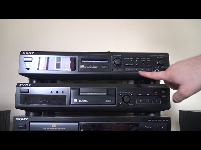 Sony MiniDisc Deck MDS-JE500 Overview & MD Haul - YouTube