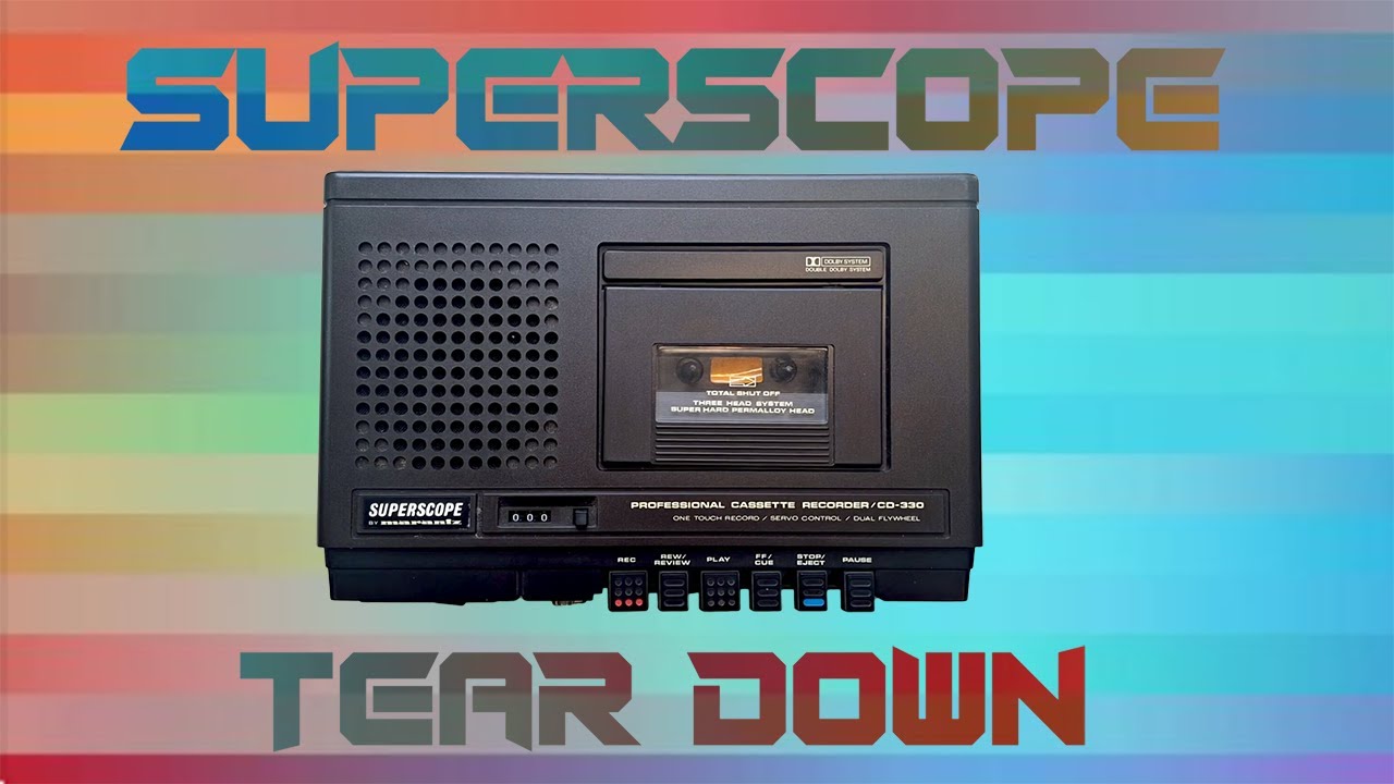 Tearing Down a Portable cassette recorder from 1979 - Marantz CD
