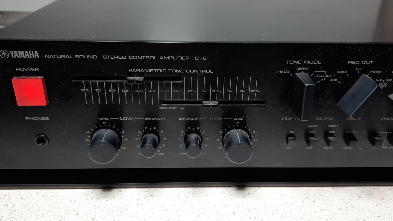 YAMAHA C6 PRE-AMPLIFIER TOP HI-FI VINTAGE - YouTube