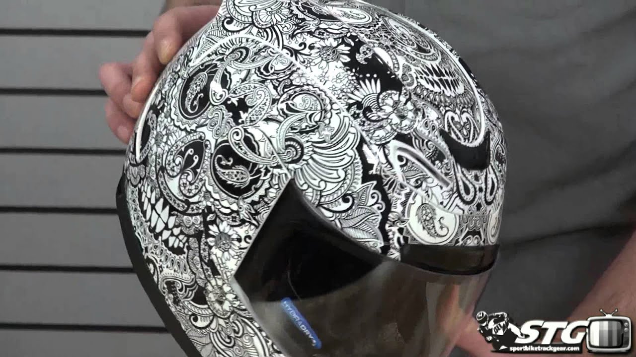 ICON Airmada Chantilly Helmet Review from Sportbiketrackgear.com