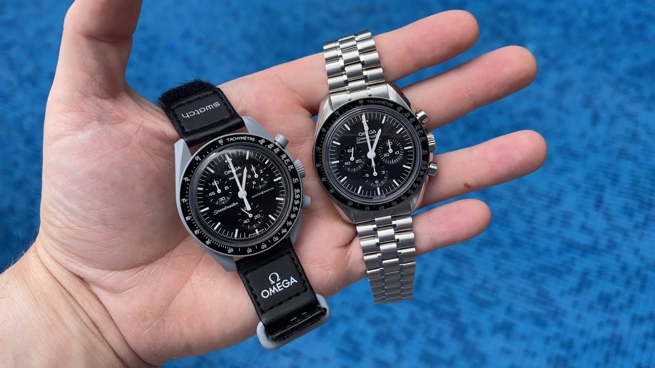 $250 Swatch MoonSwatch Moon vs. $8,500 Omega Speedmaster