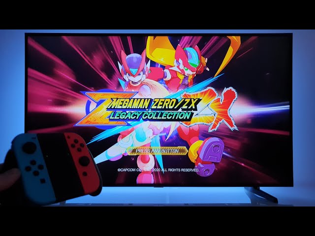 Mega Man Zero/ZX Legacy Collection Nintendo Switch dock mode 4K TV