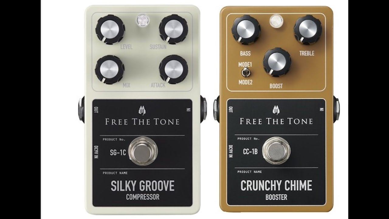 Free The Tone SILKY GROOVE & CRUNCHY CHIME pedals - review/demo