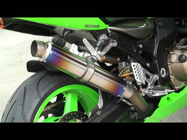 akrapovic サイレンサー比較 kawasaki zx-12r zx12r - YouTube