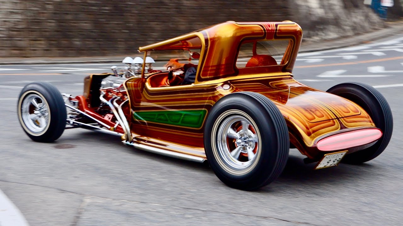 凄いカスタム!!】ド派手なアメ車達が爆音搬出!!/little us meeting2025