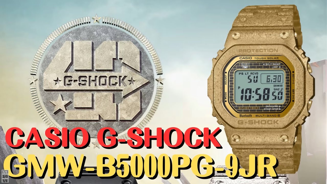 G-SHOCK 40th Anniversary GMW-B5000PG-9JR ソーラー電波腕時計 リ