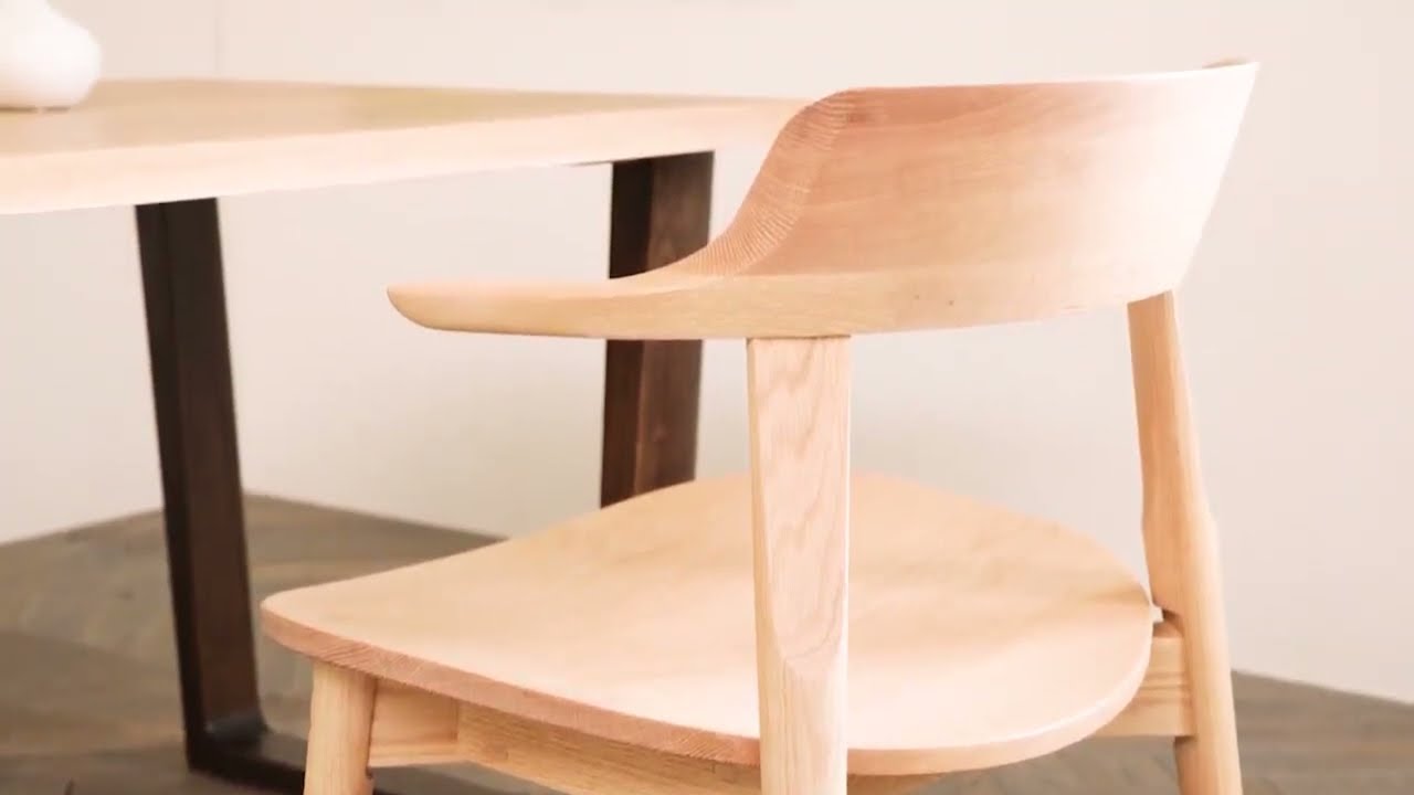 各地の名工房 Hamamoto kogei 浜本工芸 No.4900 ダイニングチェア 板座