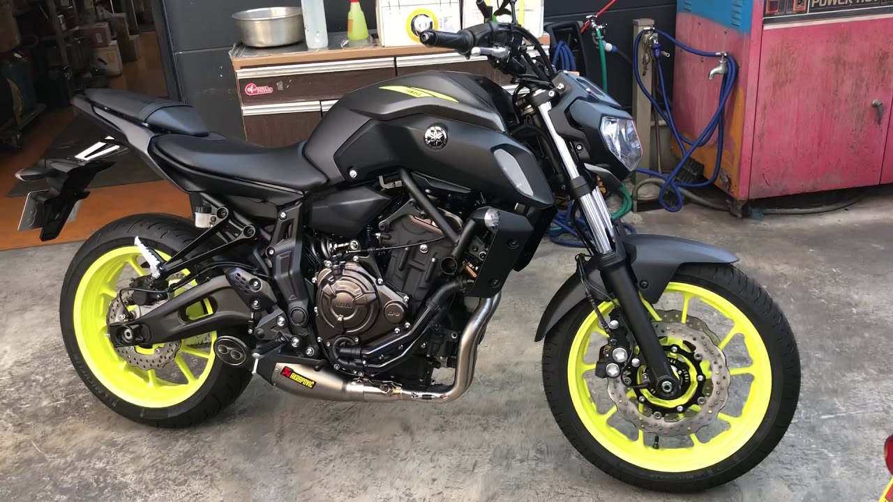 MT07 アクラポビッチ マフラー音 【YSP刈谷】 - YouTube