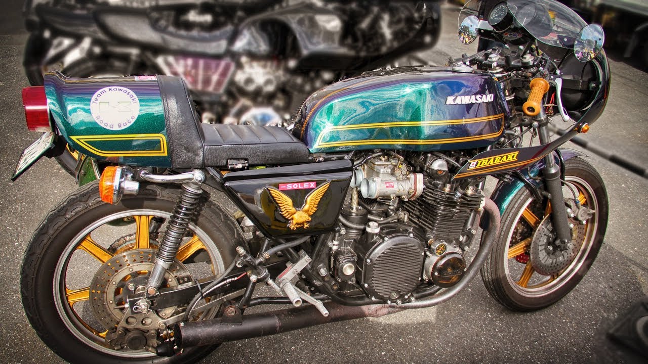 Kawasaki Z Cafe Racer with SOLEX Carburetor - YouTube