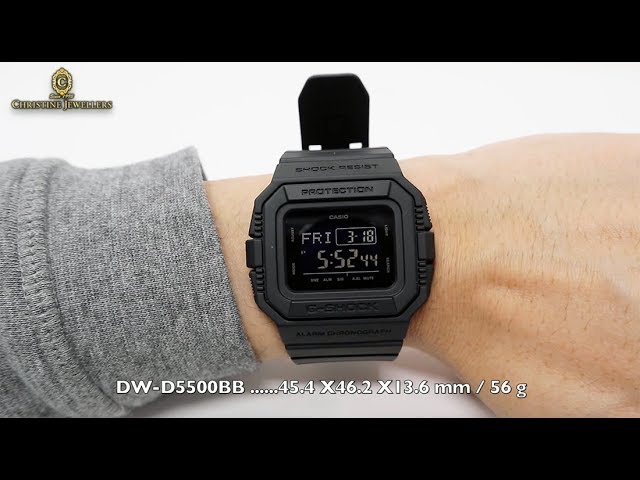 UNBOXING G-SHOCK 5500 MATTE BLACK RETRO DWD5500BB-1 - YouTube