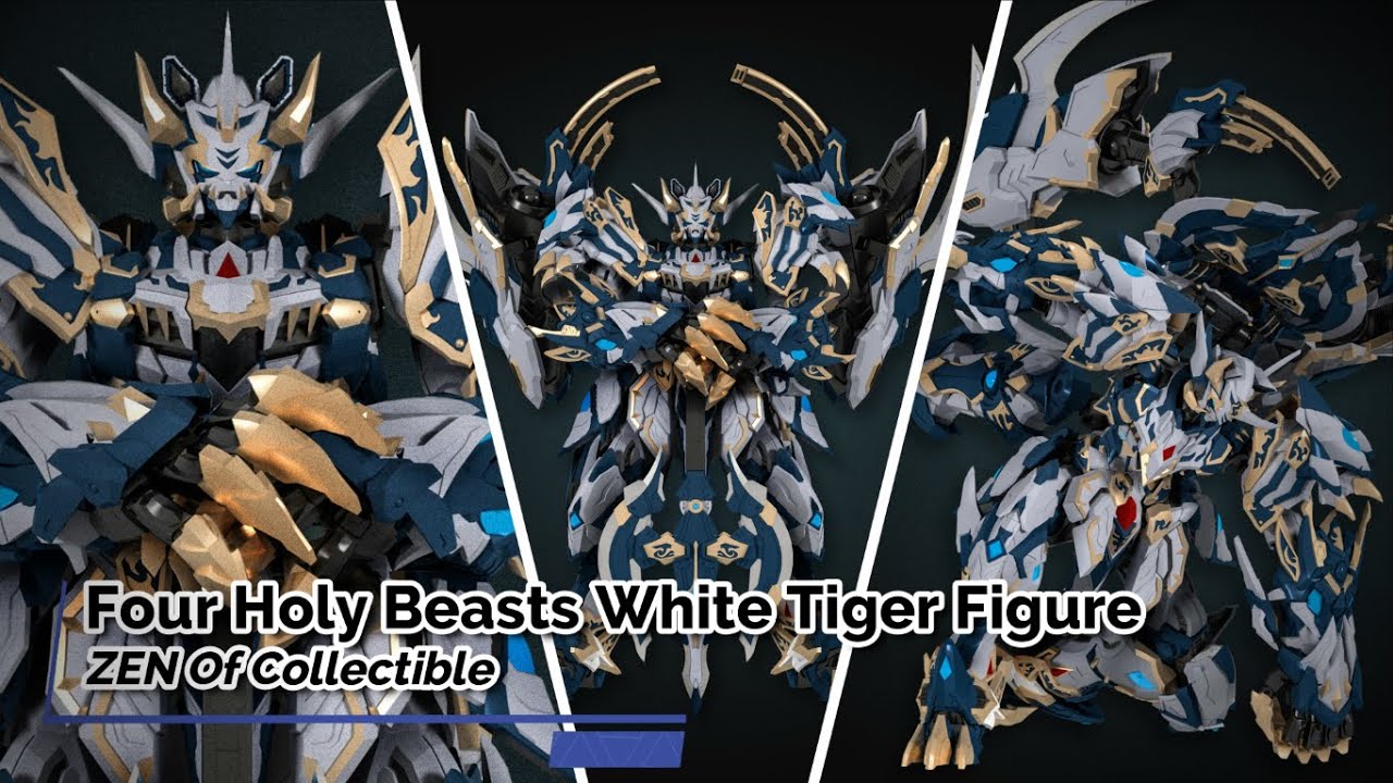 Four Holy Beasts White Tiger Figure - ZEN Of Collectible - YouTube