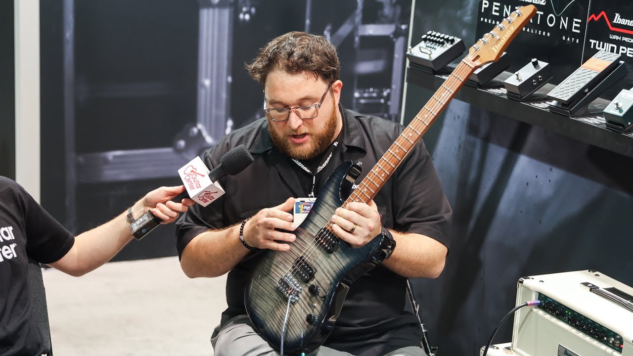 Ibanez SML721 S Axe Design Lab Multi-Scale Electric Guitar Rose