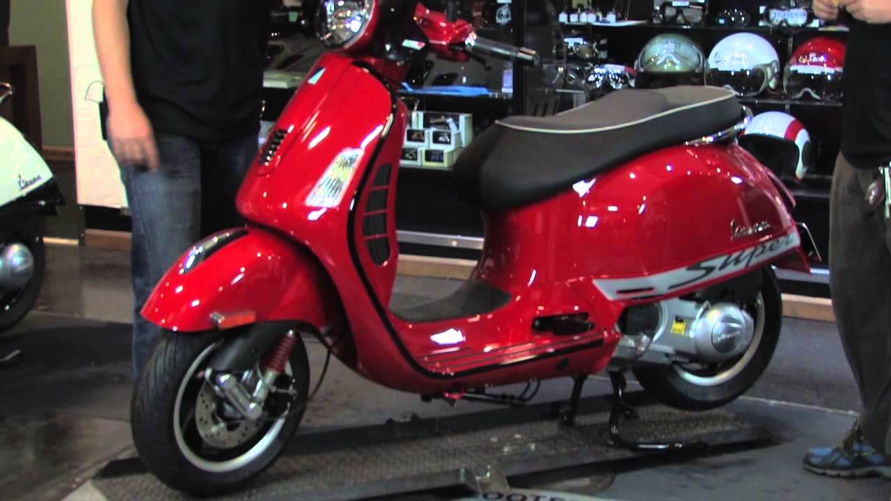 Custom Red/Black Vespa GTS Super! - YouTube