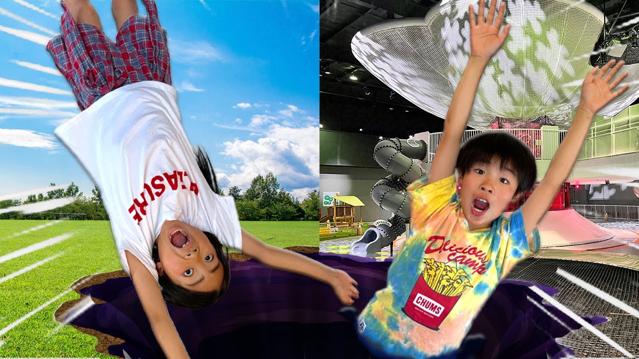 寸劇】家から遊園地にワープ！迷子のかえであーたんを見つけられるかな