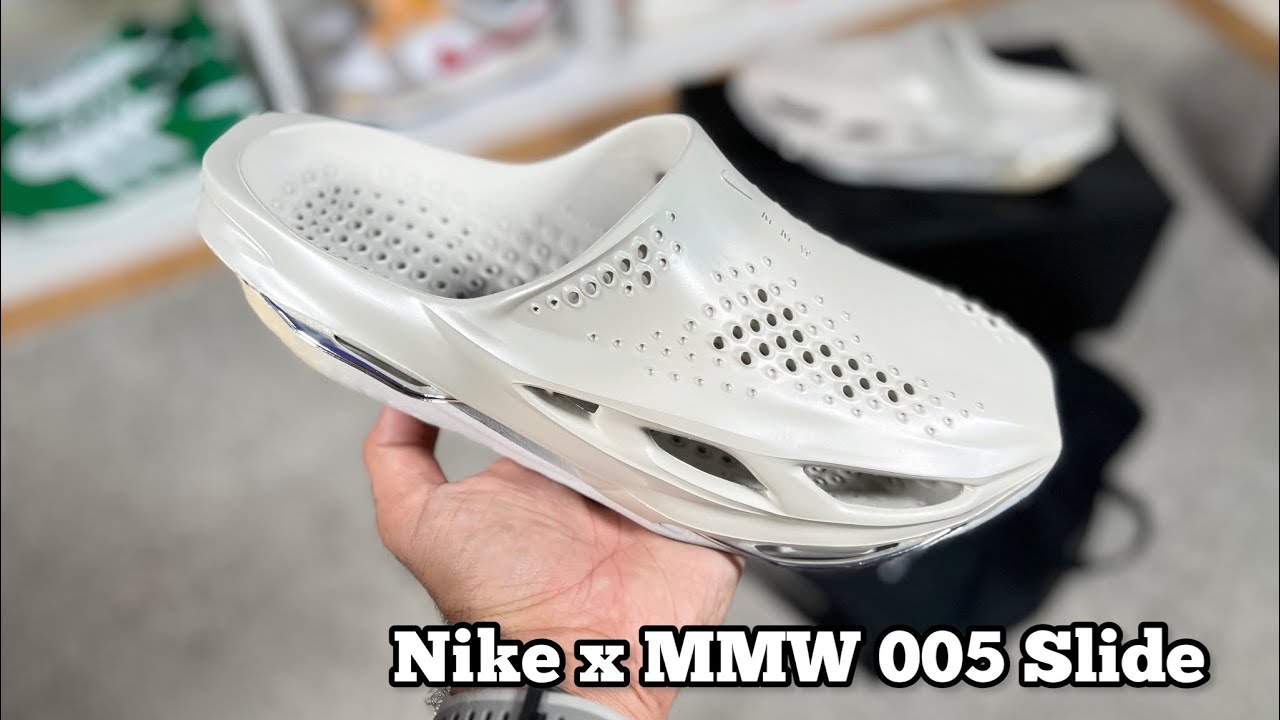 Nike x MMW 005 Slide Review& On foot - YouTube