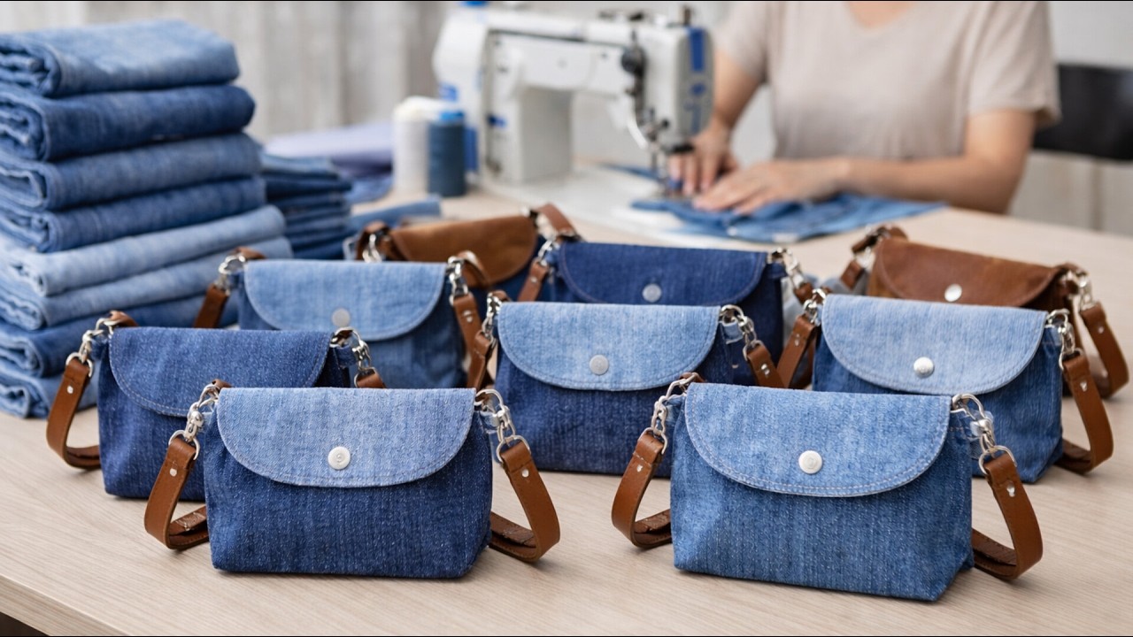 ちょい旅ボストンバッグ】/ Denim remake /- for a little travel