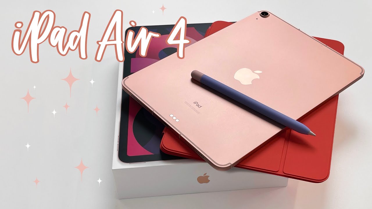iPad Air 4 ROSE GOLD - unboxing & first look 💕 - YouTube