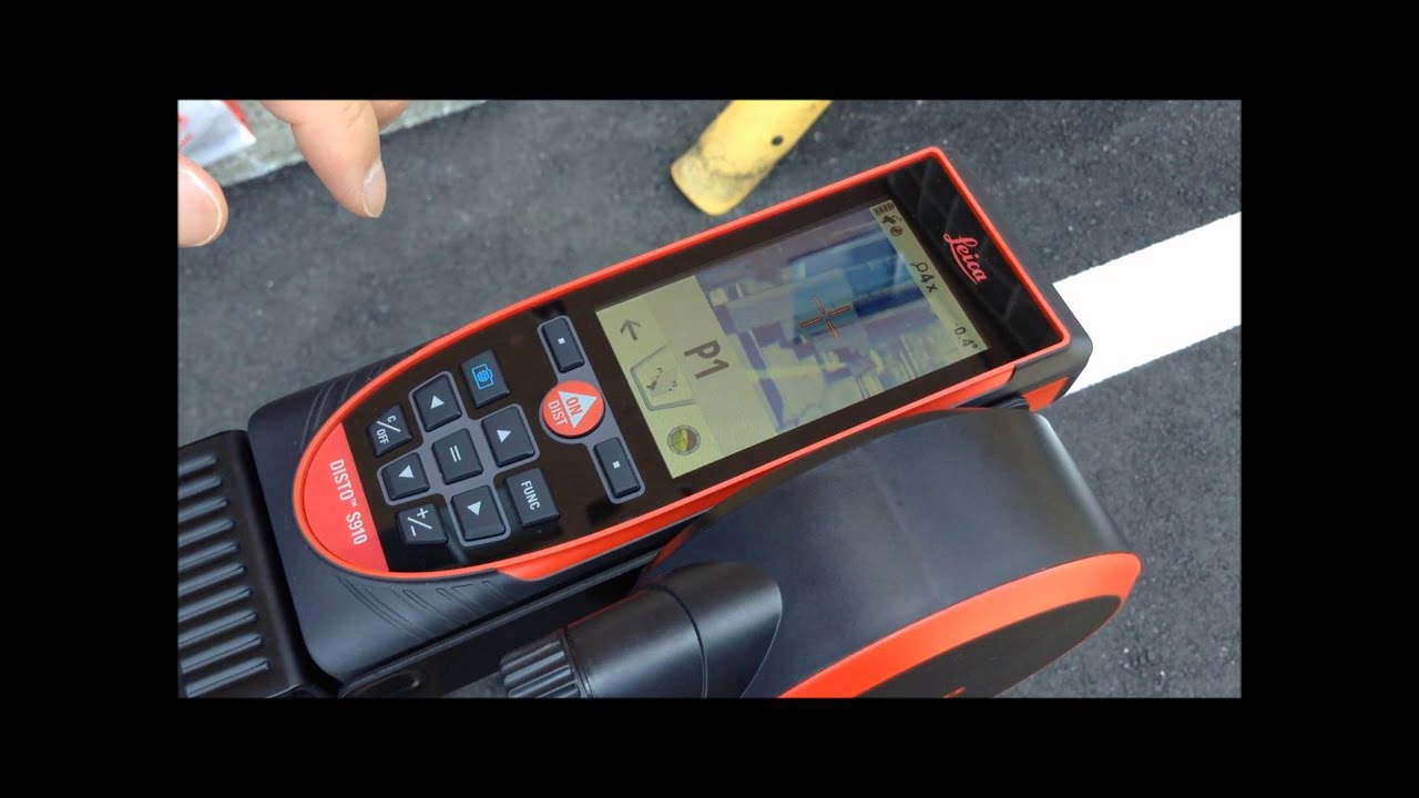 レーザー距離計 DISTO S910: 屋外で2点間距離測定・余裕で測定できます