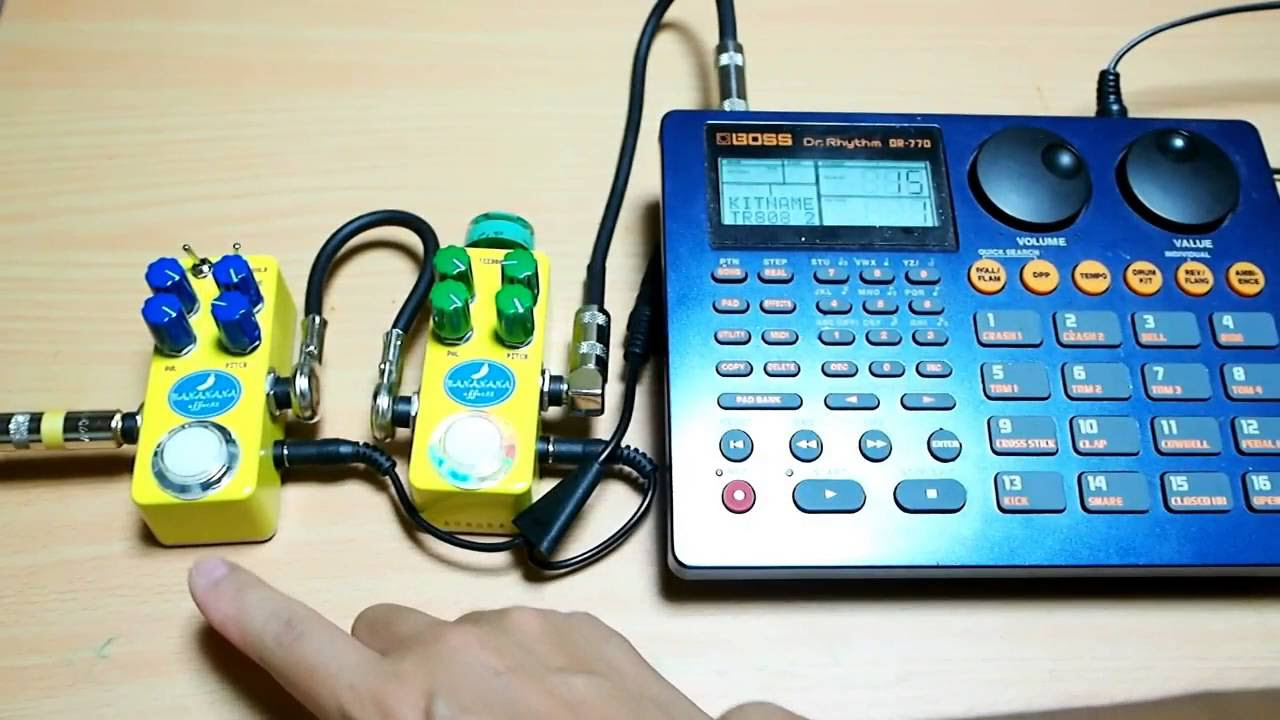 BANANANA effects】AURORA & MANDALA with drum machine - YouTube