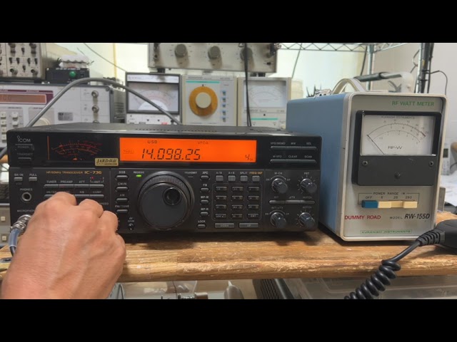 IC-736 修理完了【2023/07/11】 - YouTube