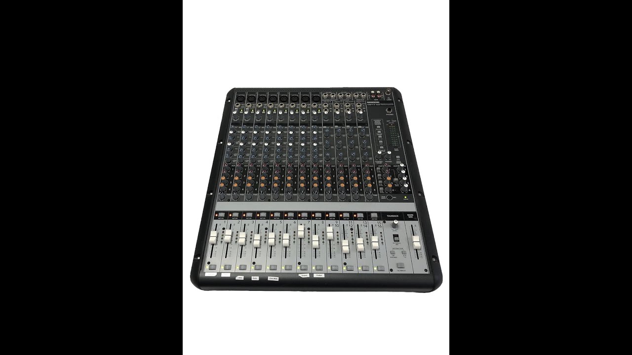 Mackie Onyx 1620i 16 Channel Mixer in1832 2 - YouTube