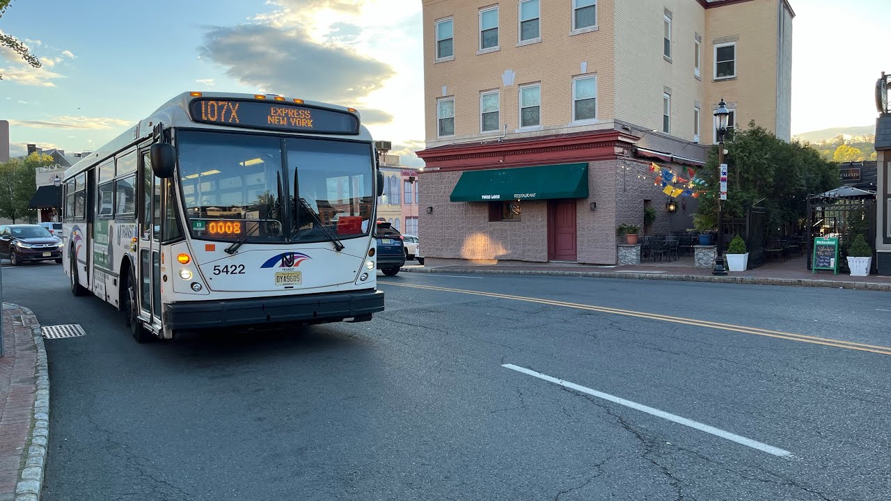 NJ Transit: On Board 2009 NABI 40-SFW 416.15 #5422 On Bus Route