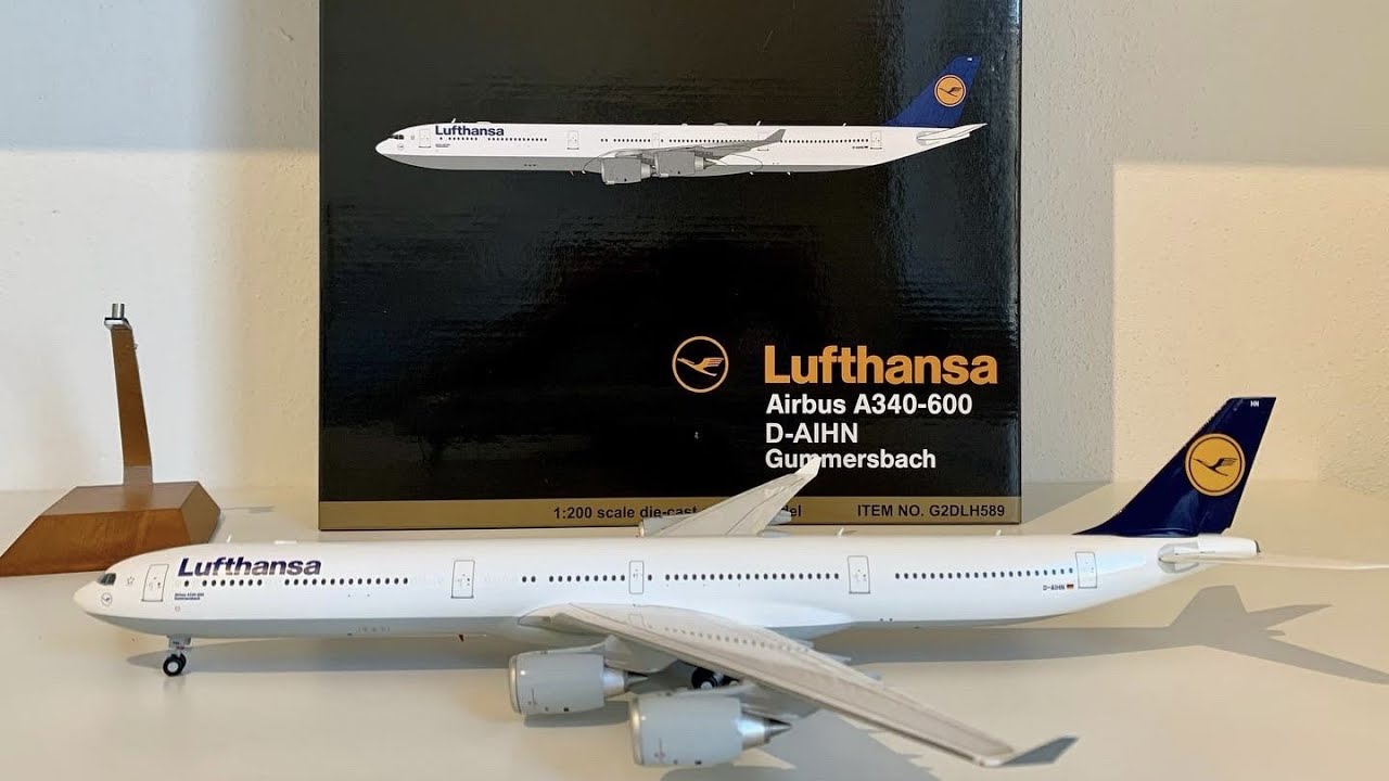 UNBOXING AND REVIEW Gemini jets 1:200 Lufthansa Airbus A340-600