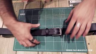 Black Vegan Belt for Men - 40MM | The Whistle | Vegan Belts