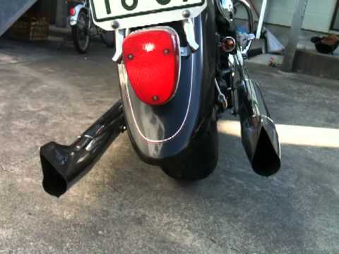 ドラッグスタークラシック400 左右両出しフィッシュテールマフラー 2