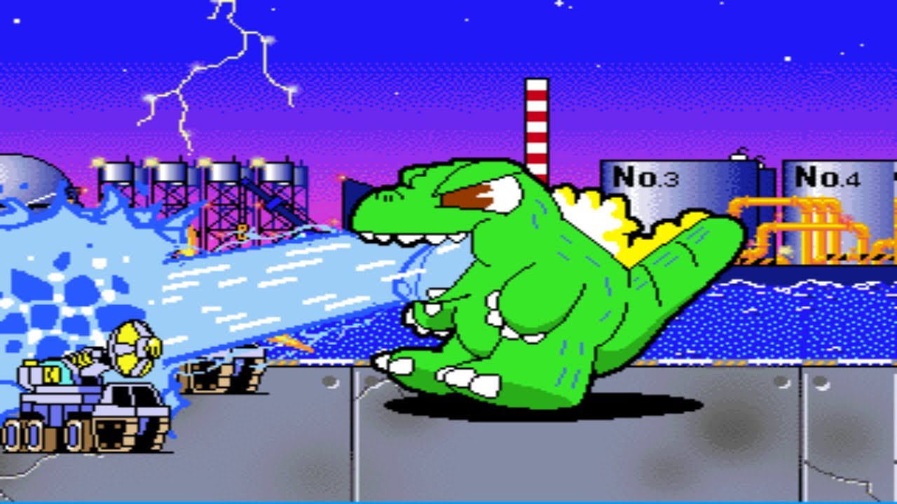 Jumbo Godzilla - CAVE 68000 Hardware - Full Game - YouTube