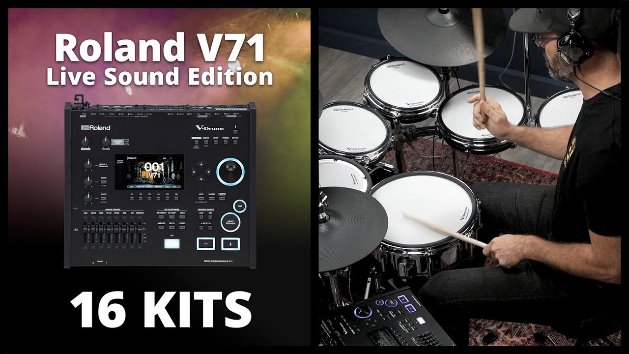 Roland V71 Full Upgrade Pack with PD-14DSX incl. Live Sound