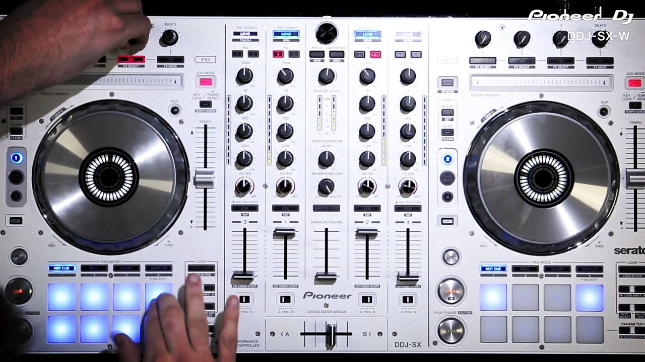 DDJ-SX-W Pearl White Serato DJ Controller - YouTube
