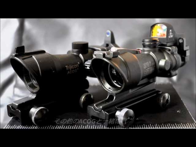 Trijicon ACOGタイプレプリカ TA31ECOS 4*32スコープ＆Doc Dot - YouTube