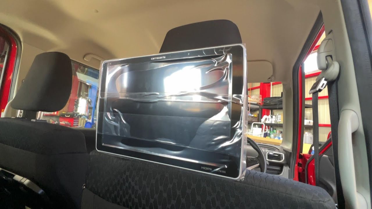 Carrozzeria 10-inch rear seat monitor installed ☆ MA36 Solio