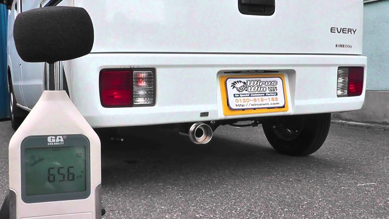 WirusWin】スズキ エブリイ バン（DA17V）用コンパクトマフラー - YouTube