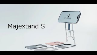 Majextand S わずか2.5mm厚・56gの360°回転スマホスタンド - YouTube